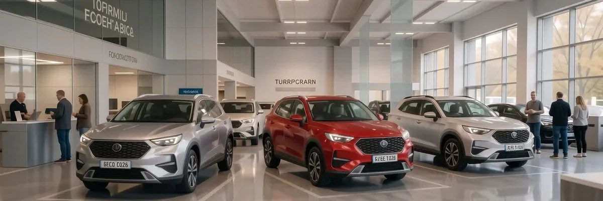 Линейка кроссоверов Haval у завода в Туле