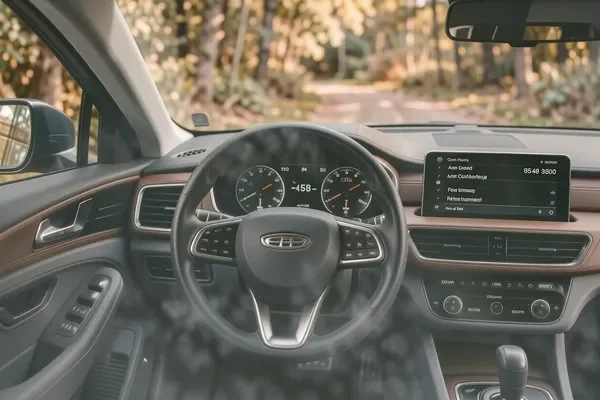 JAC iEVS4 2024 — интерьер, вид от водителя