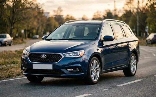 Lada Vesta SW Cross 2026 года в тёмно-синем цвете
