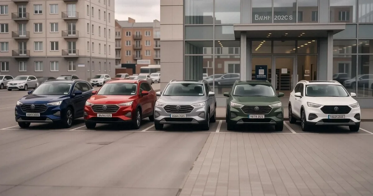 Белый Geely Coolray на заправке в Подмосковье